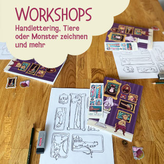 Zeichnen und Handlettering Kurse in Oberhausen und dem Ruhrgebiet für Kinder und Erwachsene