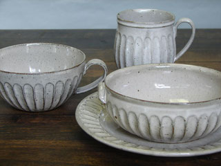 FD28 美濃焼 山十窯 加藤光右衛門 スペア仕覆付き茶入 共