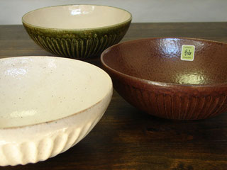 藤山窯　升形俵牛茶碗【新品未使用】 小石原焼飛鉋四寸碗2枚セット(金丸窯) 直径約12cm | 福岡県東峰