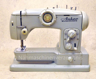 Anker Automatic FFZ-A BR, Freiarm-Haushlatsnähmaschine mit Einbaumotor, Hersteller: Anker-Werke AG Bielefeld (Bilder: Nähmaschinenverzeichnis)