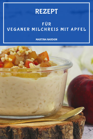Veganer Milchreis mit Apfel