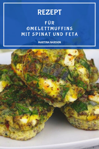 Omelettmuffins mit Spinat und Feta