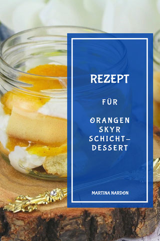Orangen-Skyr-Schichtdessert