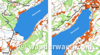 Sarnersee - Wandervorschläge aus der Schweiz