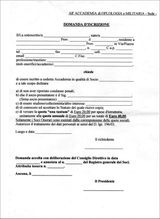 Domanda iscrizione - Benvenuti su oplon!