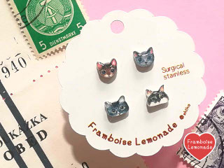 711にゃんこピアスD洋猫チーム