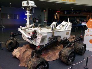 véhicule d'exploration qui s'est posé sur Mars
