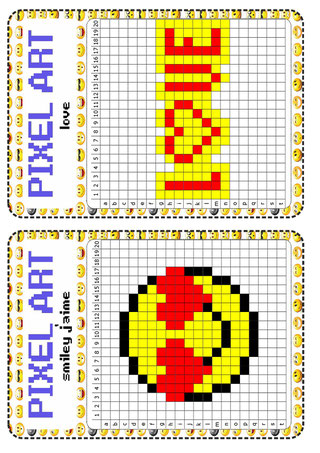 atelier libre : pixel art - Fiches de préparations (cycle1 ...