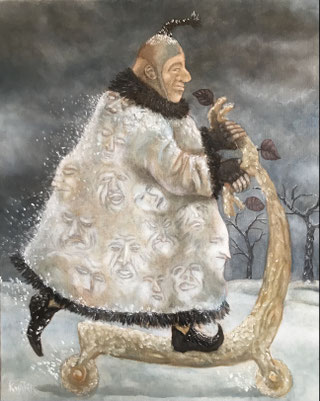 le pourvoyeur d'âmes mortes-huile-80x60