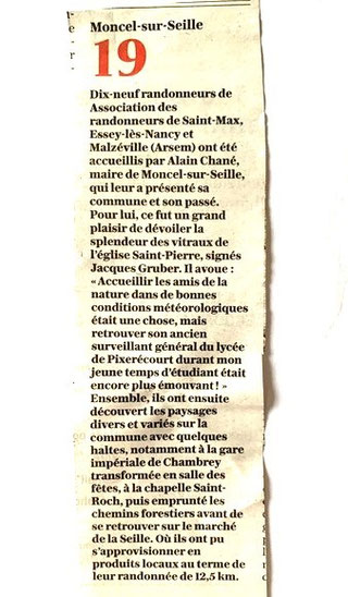 Article Moncel-sur-Seille du 1/03