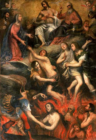 Bastia - Cathédrale Sainte-Marie - Les Ames du Purgatoire - Giuseppe Badarocco peintre génois actif en Corse (1605-1657)