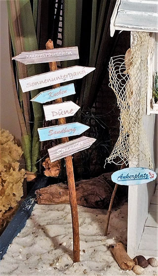 Miniatur-Strand Deko selber basteln