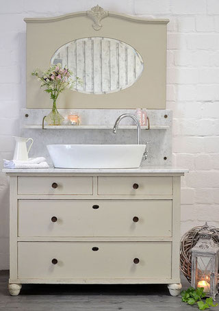 Waschtische im Art-Déco-Stil - Land & Liebe Badmöbel Landhaus