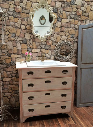 Shabby-Chic Waschtische - Land & Liebe Badmöbel Landhaus