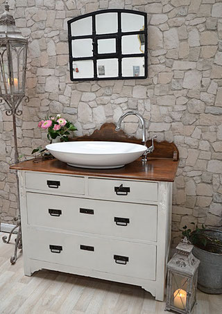 Waschtische im Art-Déco-Stil - Land & Liebe Badmöbel Landhaus