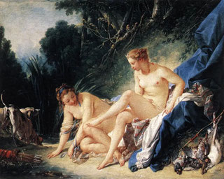 Œuvre étudiée durant la séance 7 sur le mythe d'Artémis au bain