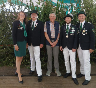 Jubilare: 25 Jahre bzw. 50 Jahre Mitglied im Schützenverein 