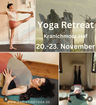 yogaretreat, yogawochenende, iyengaryogaretreat, schwitzhütte, retreat, kranichmoor, yogaauszeit, erholung