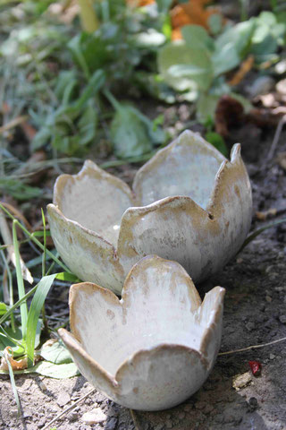 décoration fleur - grès