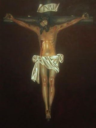 Cristo del Humilladero de Azuaga. Óleo sobre lienzo 46 x 61