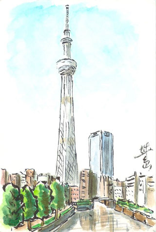 絵手紙教室の城島先生の作品