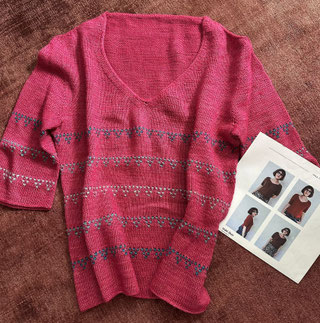 Merino, handgefärbt, Tussah