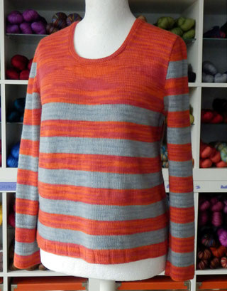 Merino 300 bunte wolle handgefärbt Pullover