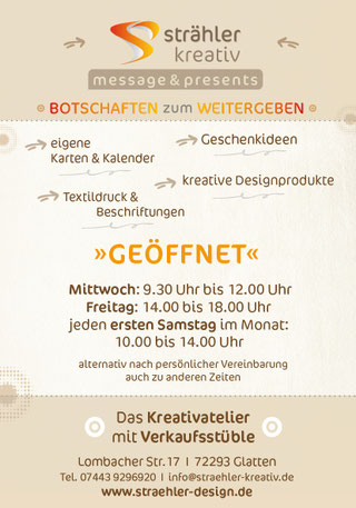 Das Kreativstüble von Gabi Strähler