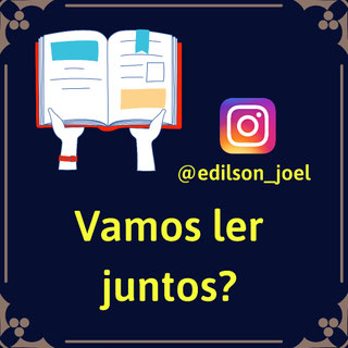 Pretendo ler obras no meu canal do YouTube e no Instagram (em formato de Live ou de vídeos gravados) e quero que vocês vejam. Deixe nos comentários ou me envie por e-mail ? uma obra ou horário em que você esteja disponível para ver