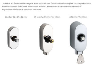 BAUHAUS Design Fenstergriffe - Beschläge Hamburg