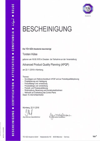 QMB Zertifikat - h18-engineerings Webseite!