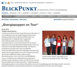 Bei der Unterzeichnung der Kooperationsvereinbarung für die „Energiepuppen on Tour“