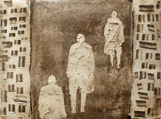 Sans titre, 42x30cm, Mixed media on cardstock