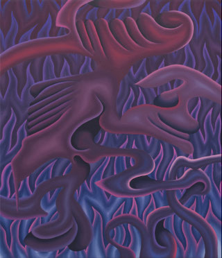 Rogodöy, 2024, oil on canvas, 70 x 60 cm