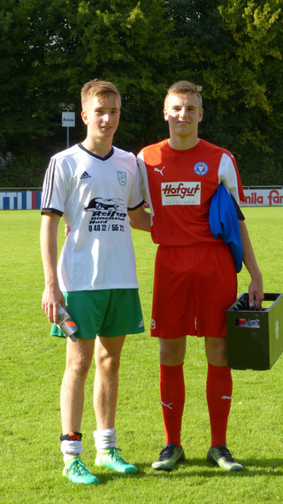 10.09.2017 Tim Bojens (TuRa Meldorf) & Oke Paulsen (Holstein Kiel) vorher beide C-Jugend Heider SV (Saison 2015/16 & 2016/17)