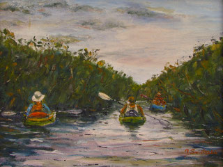 Full Moon Paddle, Oil,