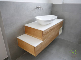 Waschbeckenunterschrank hängend - Holzdesign Rapp Geisingen
