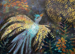 Mixed Media Bild aus dem Atelier Meermaid Art Worpswede