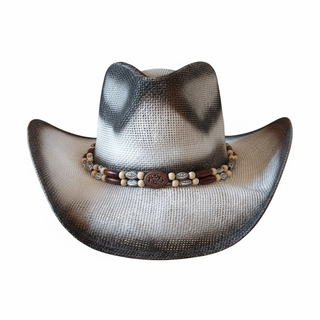 Une chapeau de cowboy gris clair
