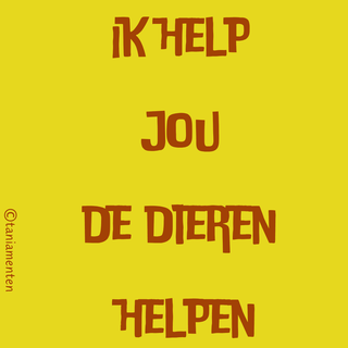 Slogan en CTA ik help jou de dieren helpen