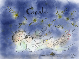 étoiles, comète