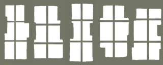 Windows Shape Tileset 2D mockup unity