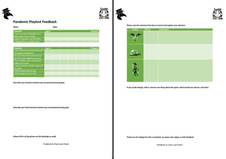 Feedback Pandemic Green Plague Borb Lucky Charm Daniel Probst Document Q&A