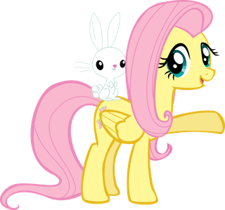 fluttershy e angel!