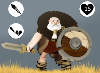 Screenshot from: "The Saga of Biorn" and inspiration for this game