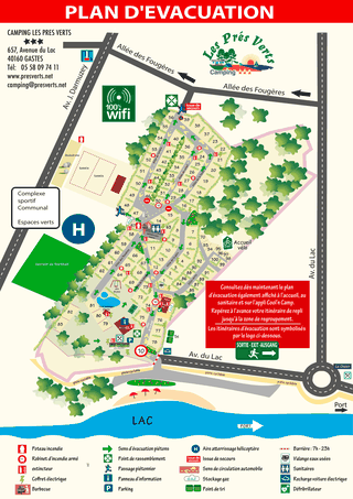 plan du camping gastes