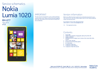 Nokia Schematic Diagrams Service Manuals Schematic Diagram