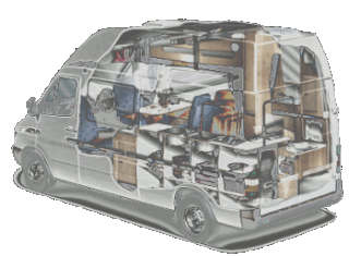 look thru a campervan layout