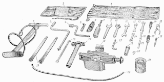 Bordwerkzeuge  ZAZ-965 Saporoshez. On board tool kit SAS 965. Инструмент и принадлежности (Шоферский инструмент) ЗАЗ-965 Запорожець Запорожец.