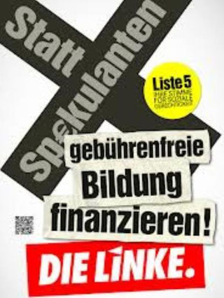 Valgplakat fra "Die Linke"